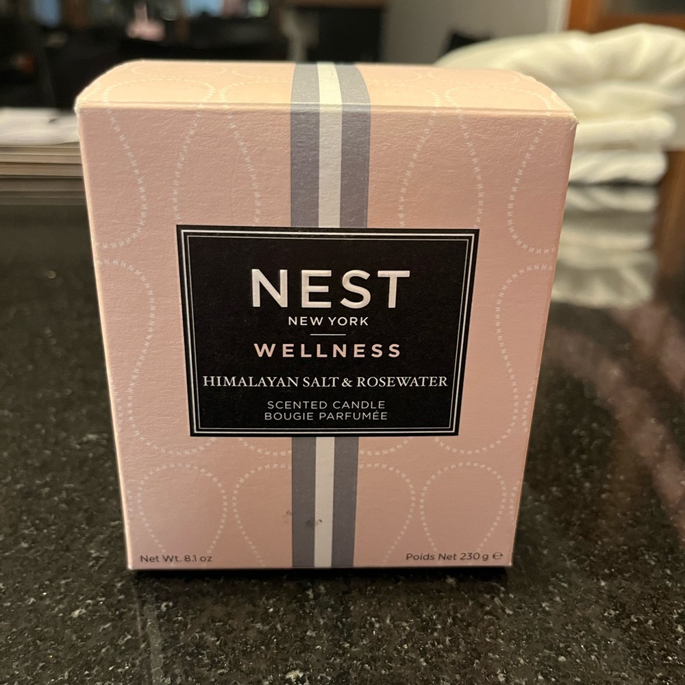 Nest Wellness Scented Candle - Himalayan Salt and Rosewater